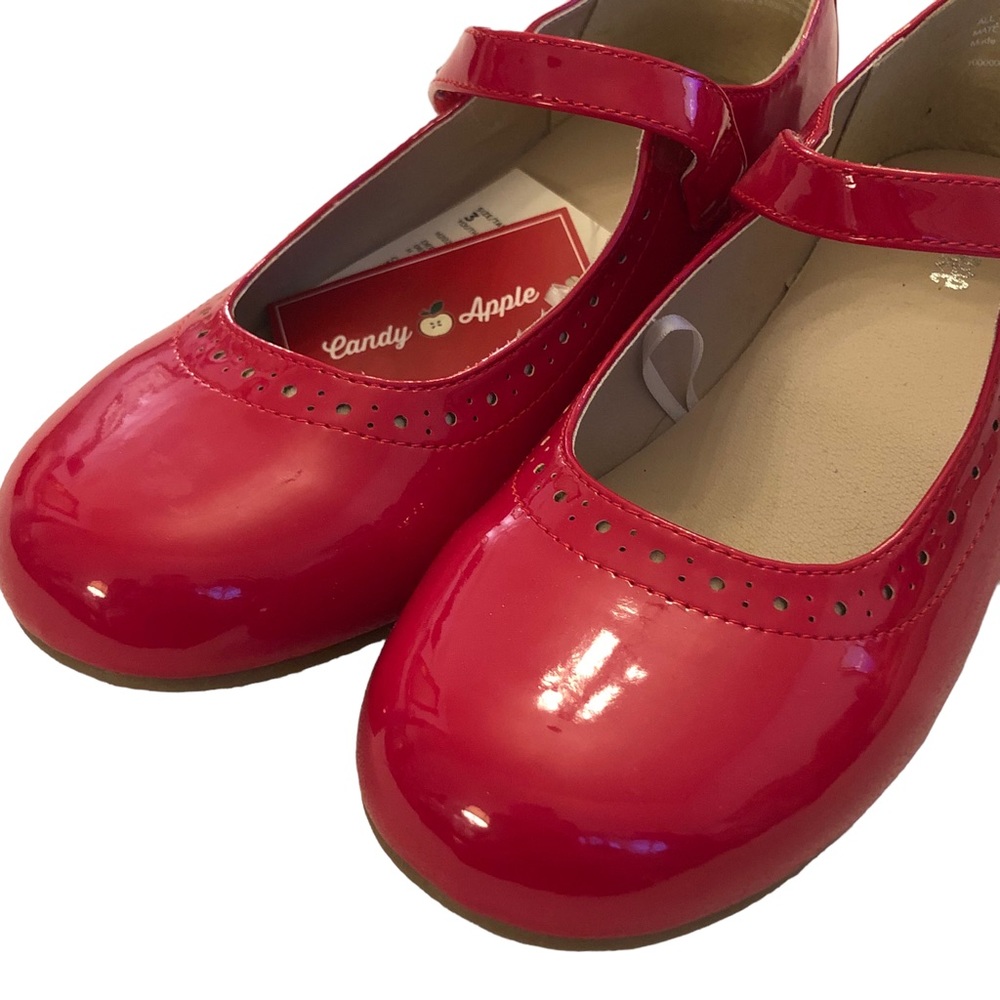 Retired Gymboree Candy Apple Patent Leather Mary Janes size 3 - Picture 6 of 16